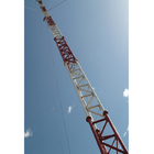 Rru Communication Antenna Tower เหล็กชุบสังกะสีแบบจุ่มร้อน Guyed Wire Mast