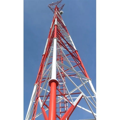 15m 3 ขาเสาส่งสัญญาณตาข่ายสังกะสี Q235 Telecommunications Towers