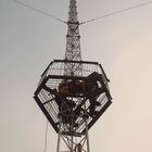 อายุการใช้งาน 30 ปี Q235B 180KM / H Guyed Wire Tower