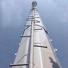 การสื่อสารสัญญาณป้องกันฟ้าผ่า GSM Monopole Steel Tower