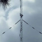 การเชื่อมต่อหน้าแปลนมาตรฐาน ASTM 36m / S Guyed Wire Tower เหล็กที่ปรับแต่งได้และเหล็กโครงสร้างโลหะผสม