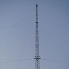 การเชื่อมต่อหน้าแปลนมาตรฐาน ASTM 36m / S Guyed Wire Tower เหล็กที่ปรับแต่งได้และเหล็กโครงสร้างโลหะผสม