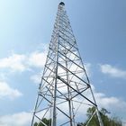 รองรับตัวเอง 4g 80m เหล็กชุบสังกะสีทาวเวอร์ Cellular Wireless Lte Antenna Base Station