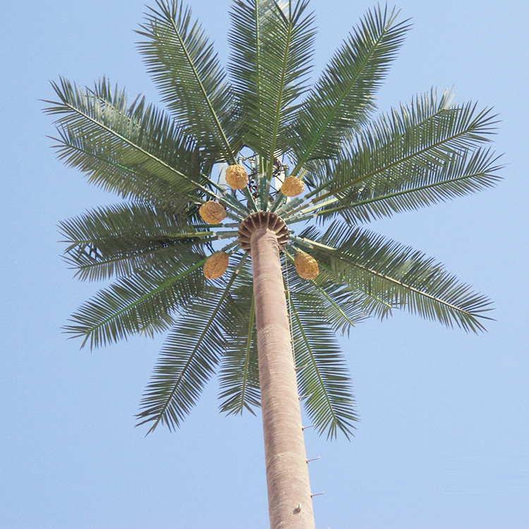 30 เมตร Gsm Palm Tree Camouflage Cell Tower